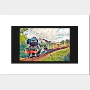 The Flying Scotsman Locomotive Posters and Art